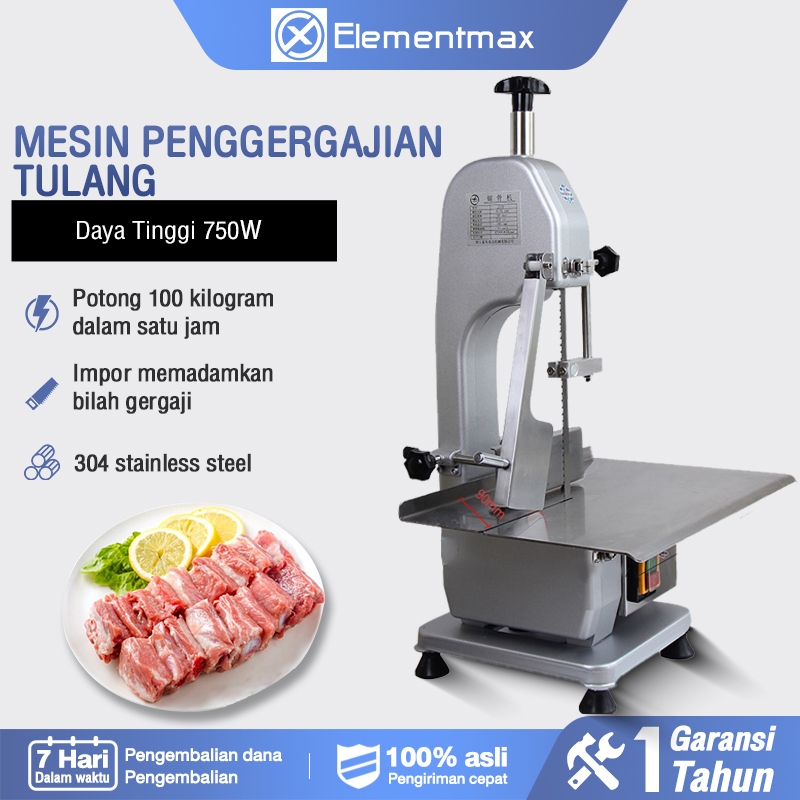 Elementmax Mesin Bone Saw TZF-130 Tulang Sapi Dan Tulang Babi Bone Saw Machine Matrix Mesin Pemotong
