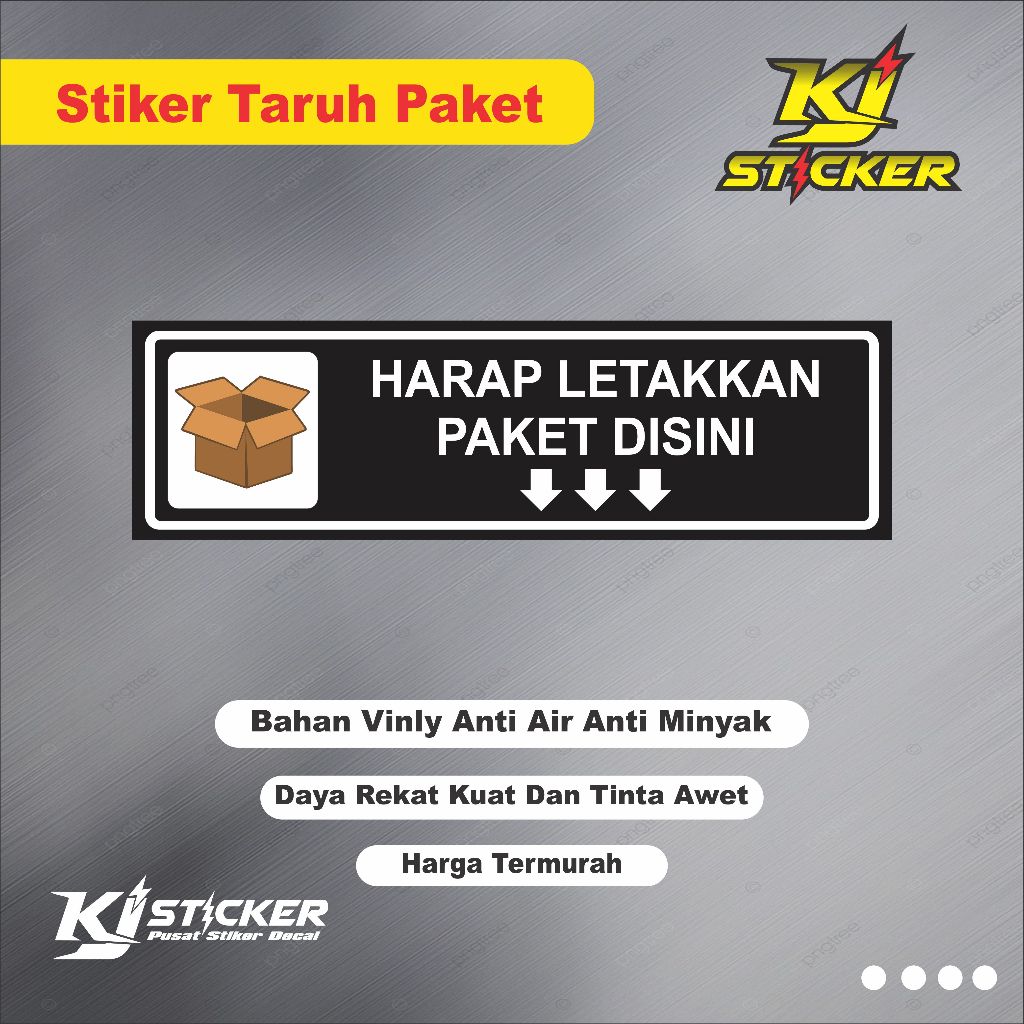 

KJ STIKER Promo Stiker Taruh Paket Disini / Stiker Letakkan Paket / Stiker Taruh Barang / Stiker Paket