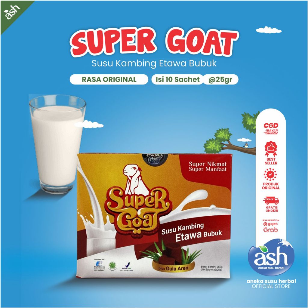 

Susu Kambing Etawa SuperGoat Dengan Tambahan Gula Aren 100% Murni Kaya Nutrisi Melancarkan Pencernaan Mengatasi Permasalahan Alergi Menjaga Kesehatan Kulit - Anekasusuherbal -