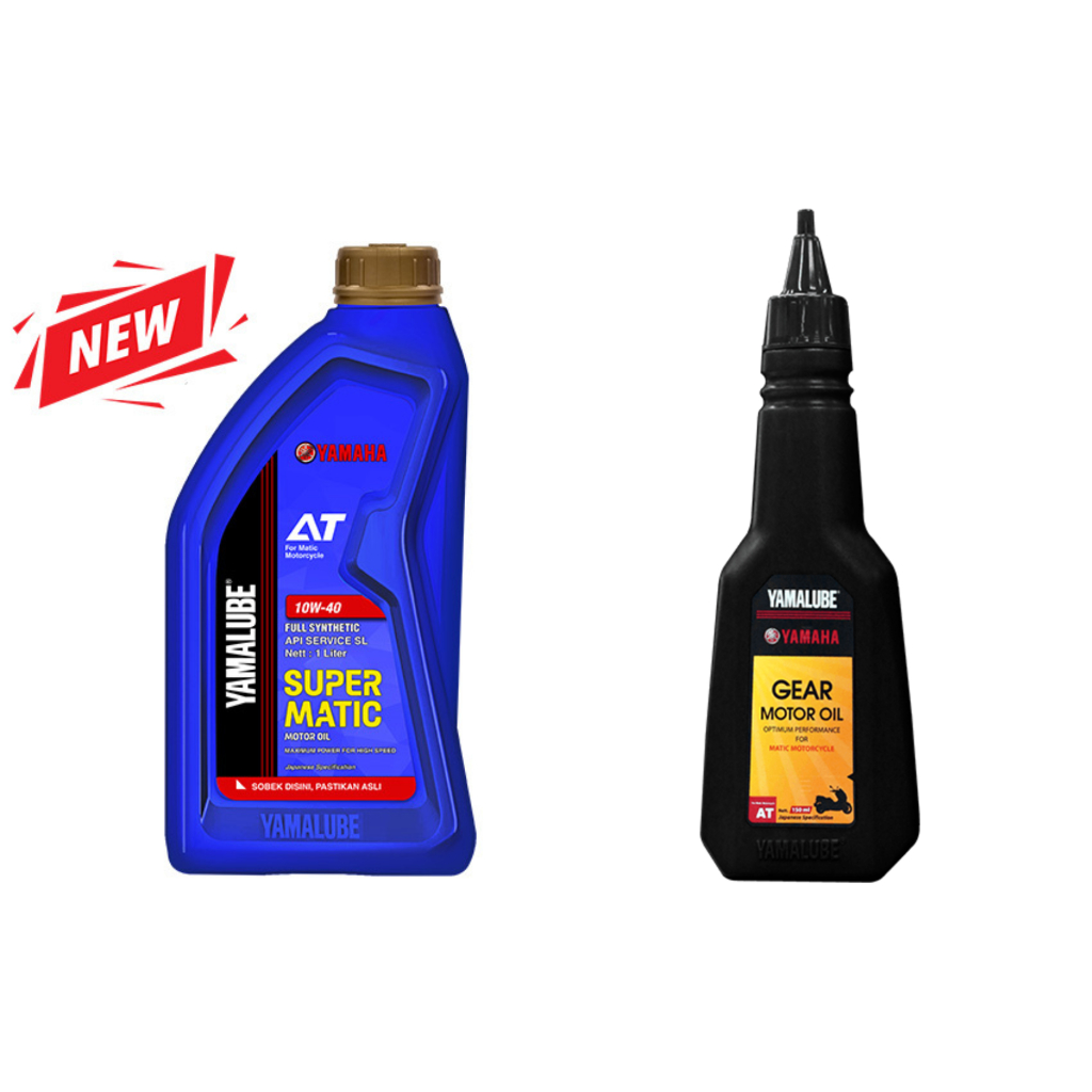 (ORI) Paket Oli Yamalube Super Matic + Oli Gardan 150ml