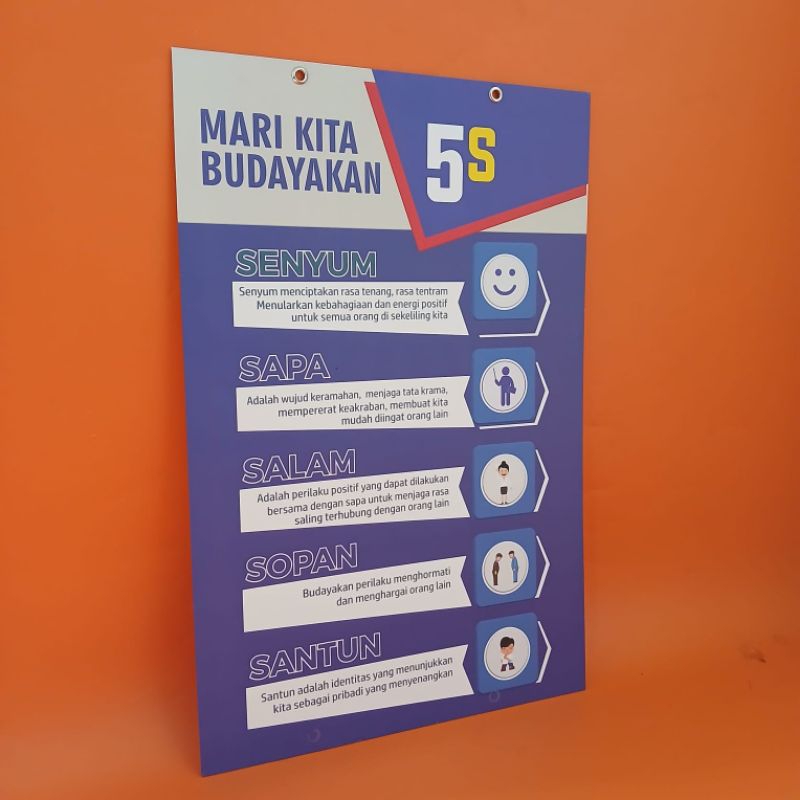 Poster 5S - Poster gantung 5S - Poster Budaya 5S