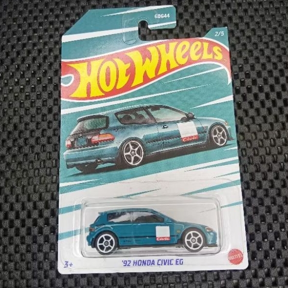 HOT WHEELS 92 HONDA CIVIC EG HIJAU HONDA SERIES