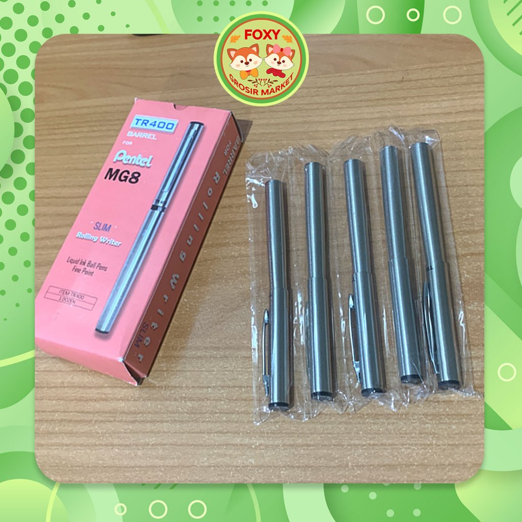 

[PCS] BARREL SELONGSONG PULPEN PENTEL TR400 SILVER