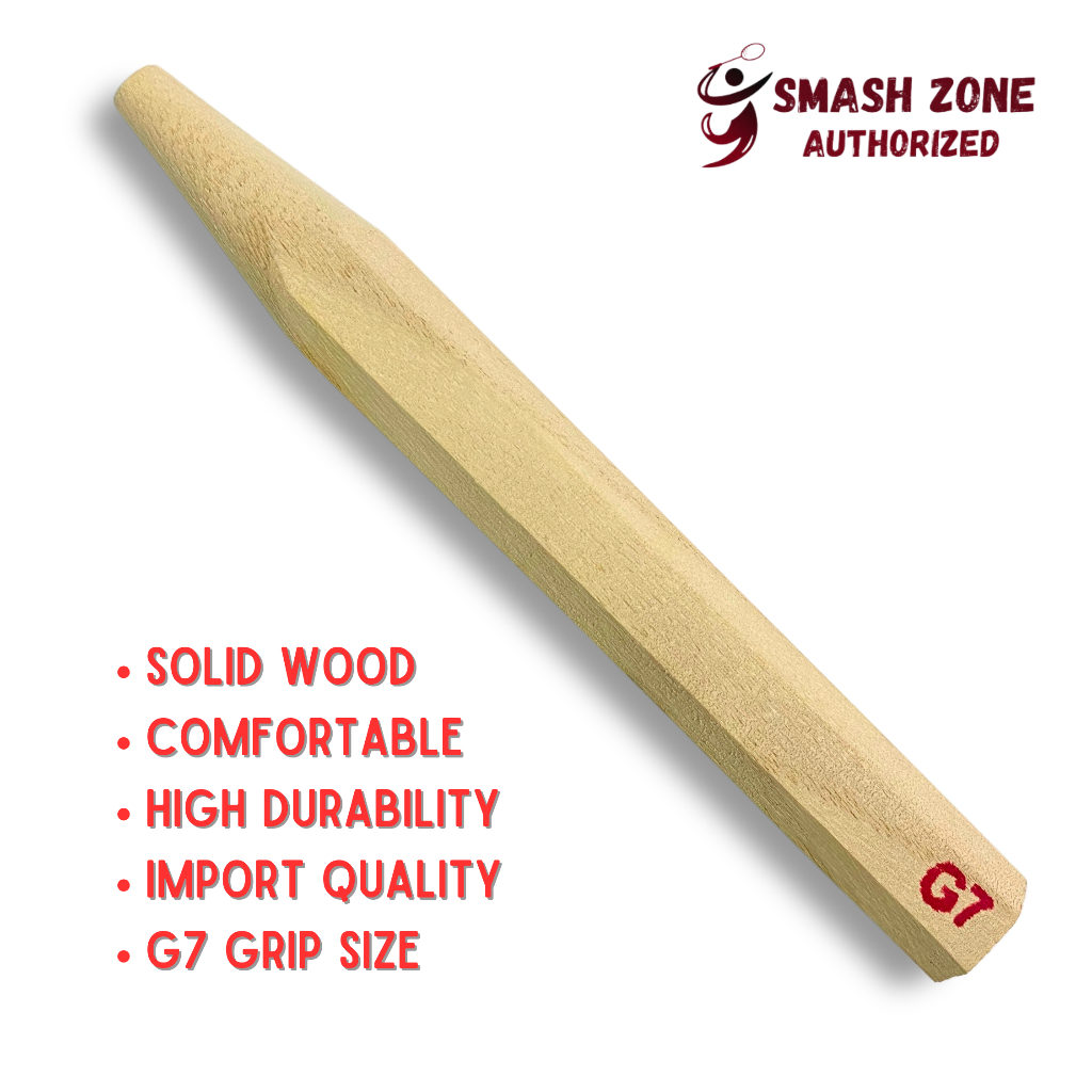 Handle Kayu Pegangan Raket Badminton Ukuran G7 Gagang Bulutangkis Impor Pabrikan Solid Wood Ringan