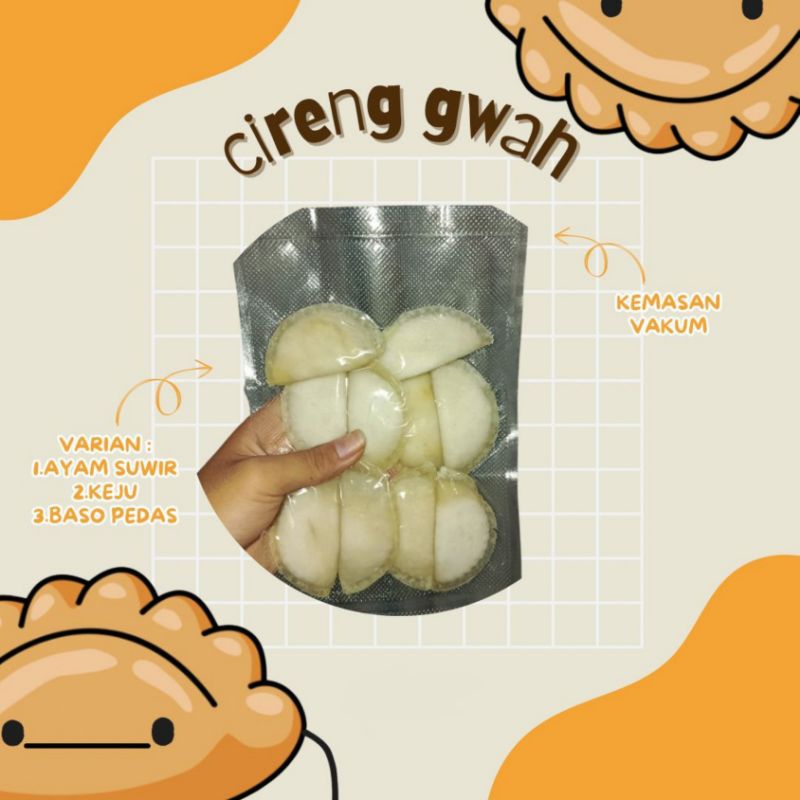 

Cireng isi ayam suwir/keju/bakso CIRENG GWAH