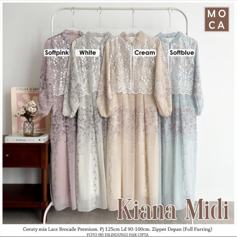 GAMIS DRESS MIDI KEKINIAN WANITA DEWASA ORI BY MOCA