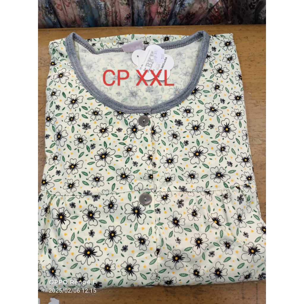 CP BKH 7109  Baju Pakaian Tidur Wanita Dewasa Set PIYAMA  Baju Lengan Pendek Celana Panjang  Piyama 