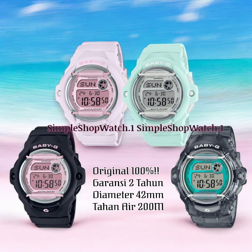 Original 100% Jam Tangan Wanita Casio Baby-G BabyG Garansi Resmi 2 Tahun BG-169U-1CDR BG-169U-3DR BG