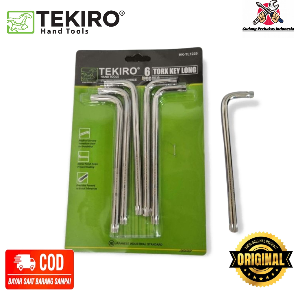 TEKIRO KUNCI L BINTANG T25 T27 T30 T40 T45 T50 KUNCI L BINTANG ECER TEKIRO ORIGINAL
