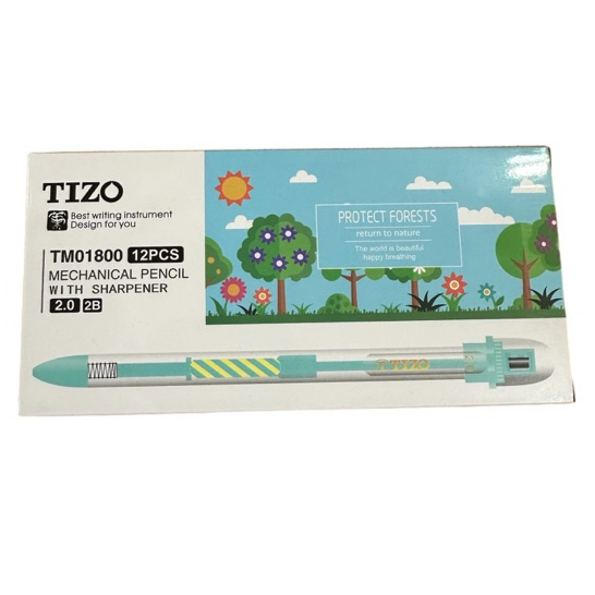 

[ 1 LUSIN ] PENSIL MEKANIK MECHANICAL TIZO TM01800 2.0MM