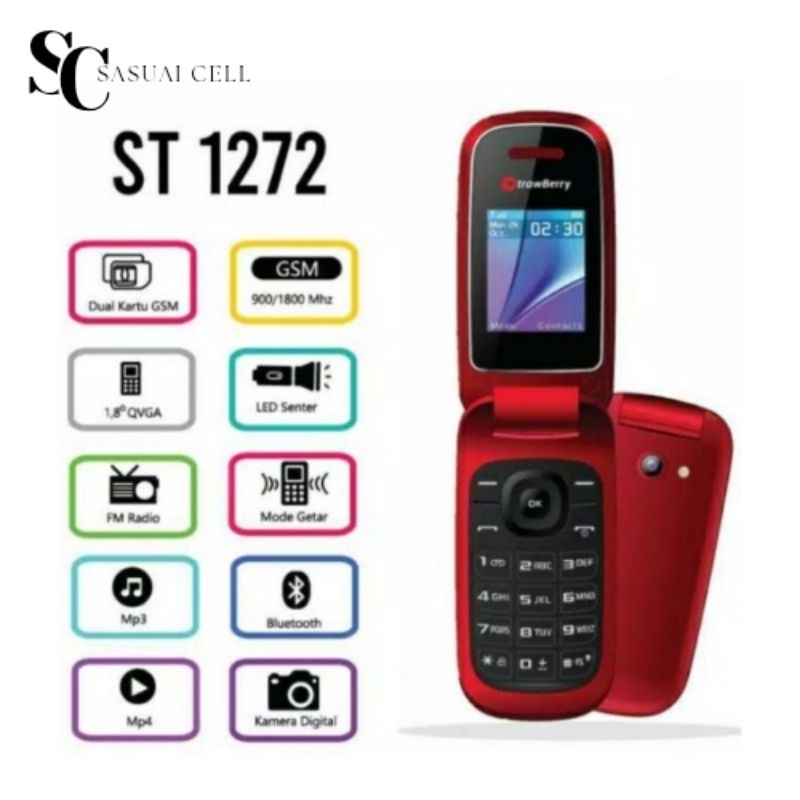 Miliki Strawberry S1272 hp super duper lipat Termurah Padang sasuai cell