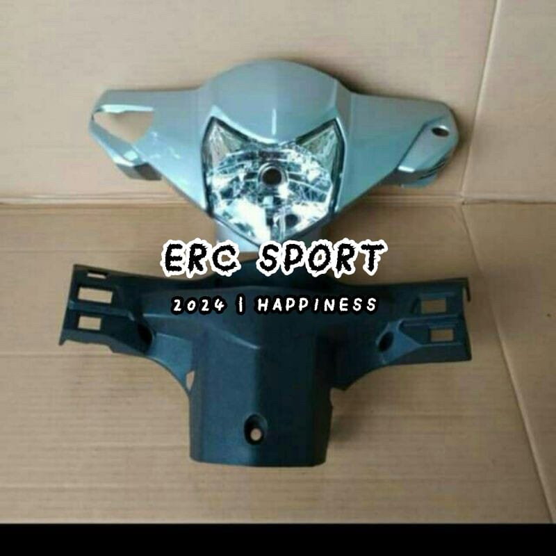 BATOK DEPAN BELAKANG REVO LAMA OLD PLUS REFLEKTOR HONDA REVO LAMA WARNA SILVER KUALITAS SEPERTI ORI