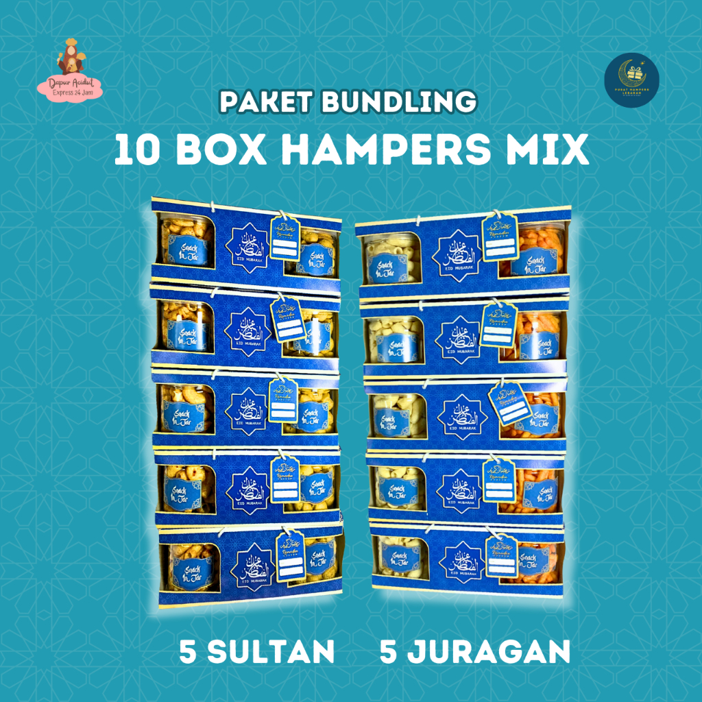 

[BUNDLING 10pcs MIX] Hampers Snack Lebaran Isi 3 Toples 600ml - Parcel Hamper Hadiah Lebaran Idul Fitri Ramadhan Hanya 35000 35rb-an 35rb 2025
