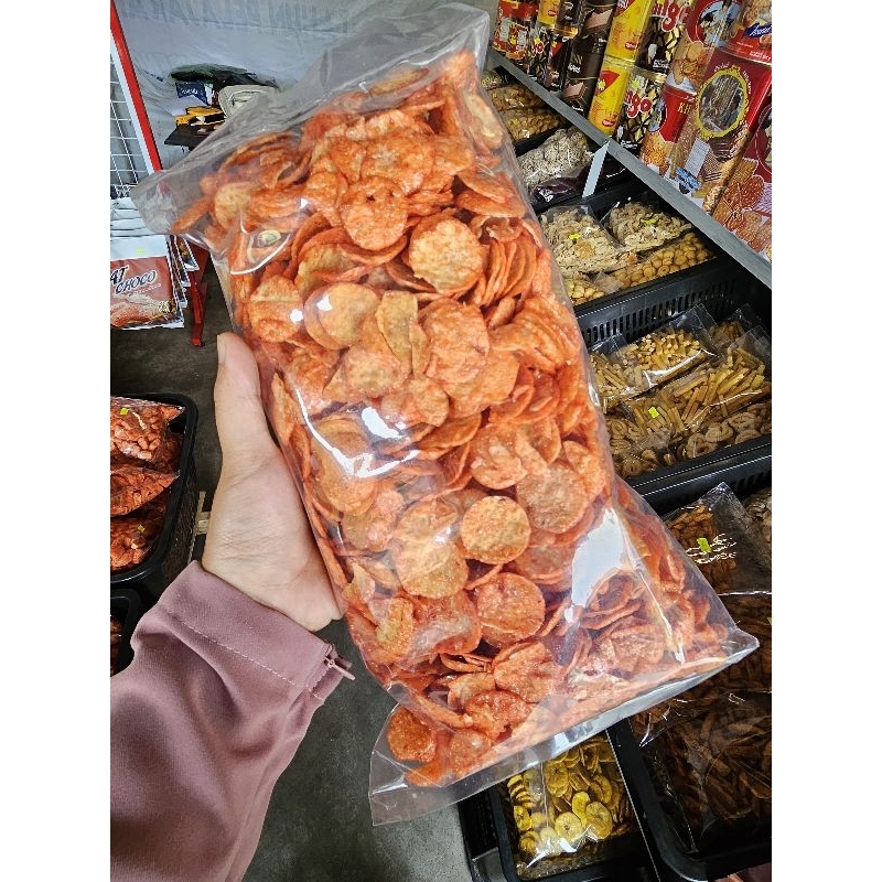 

Kripik Udang Koin Pedas