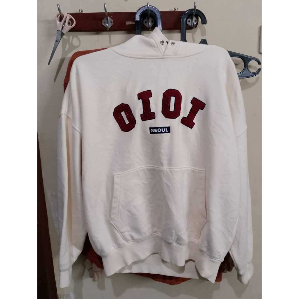 HOODIE OIOI TOWEL WHITE