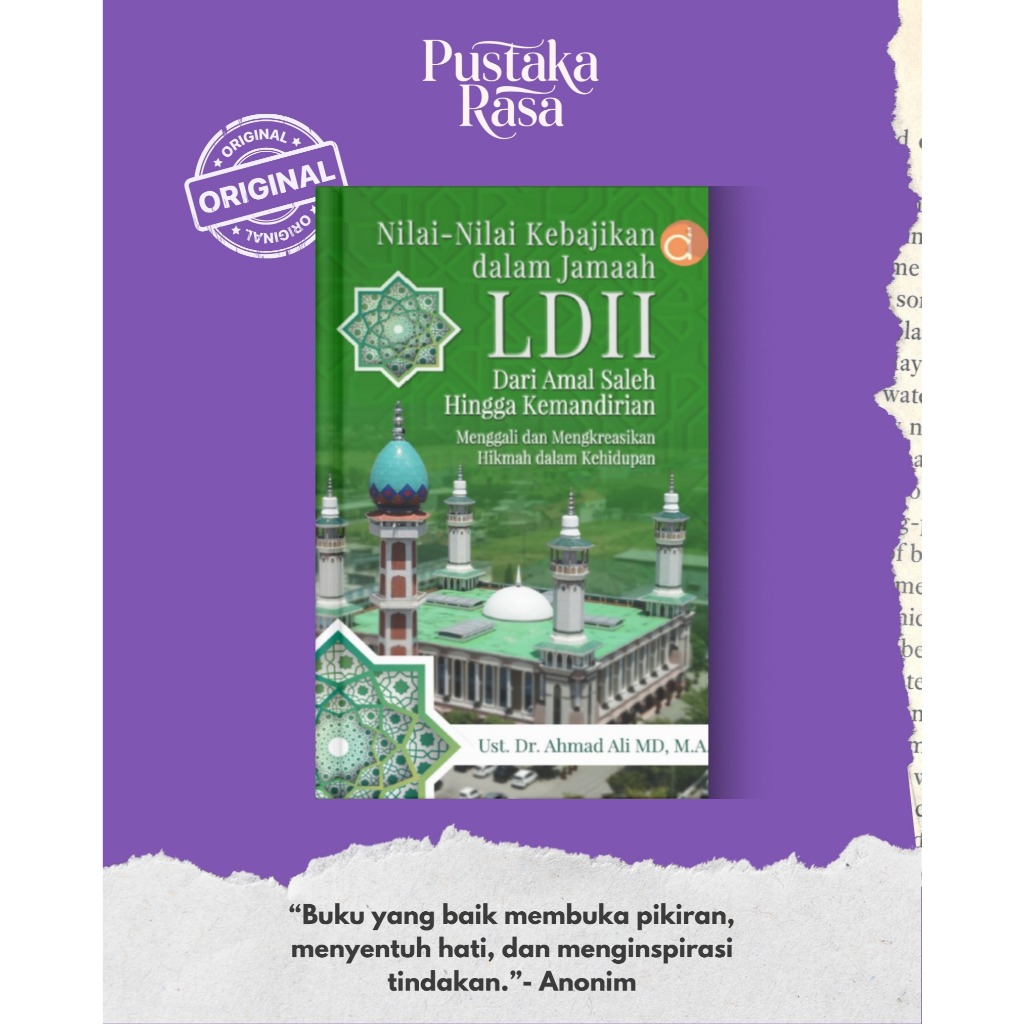 PUSTAKA RASA - Buku Nilai-Nilai Kebajikan dalam Jamaah LDII (FC) Buku Original DPB