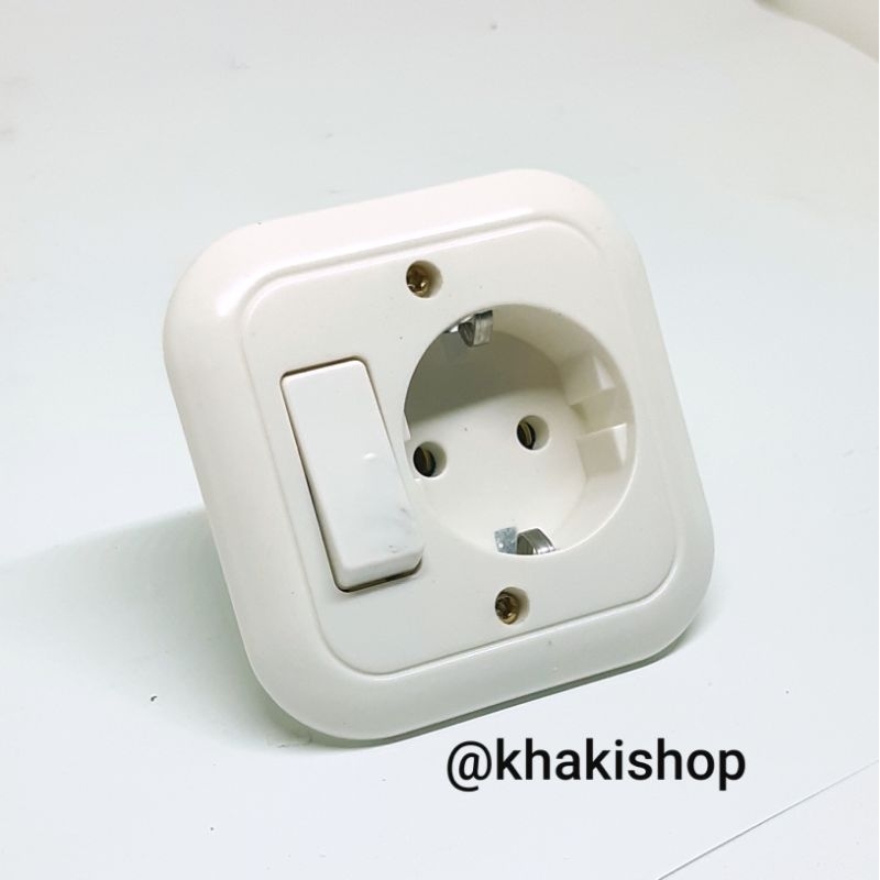 QR-3504 Saklar + Stop Kontak 2in1 IB engkel stop arde