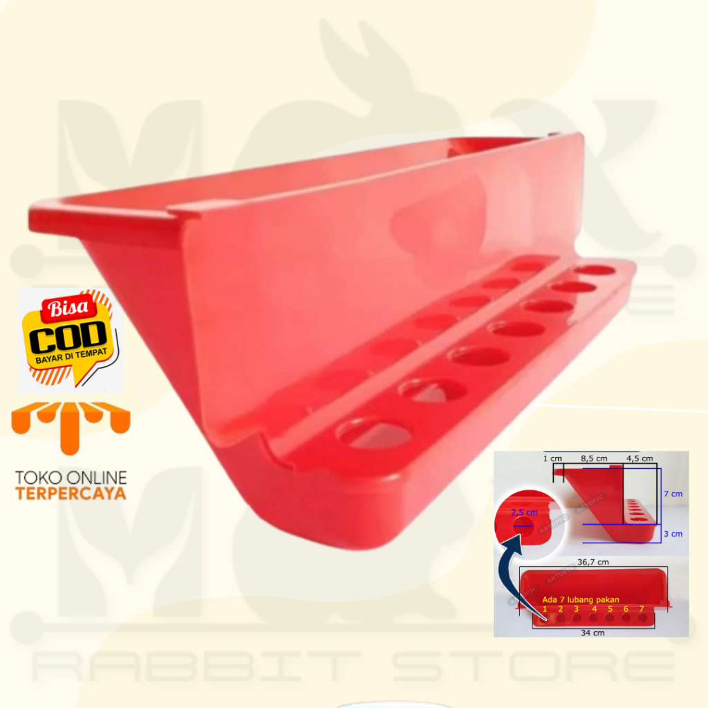 TEMPAT MAKAN PUYUH LUBANG 7 TEMPAT PAKAN PUYUH FEEDER OTOMATIS BERKUWALITAS