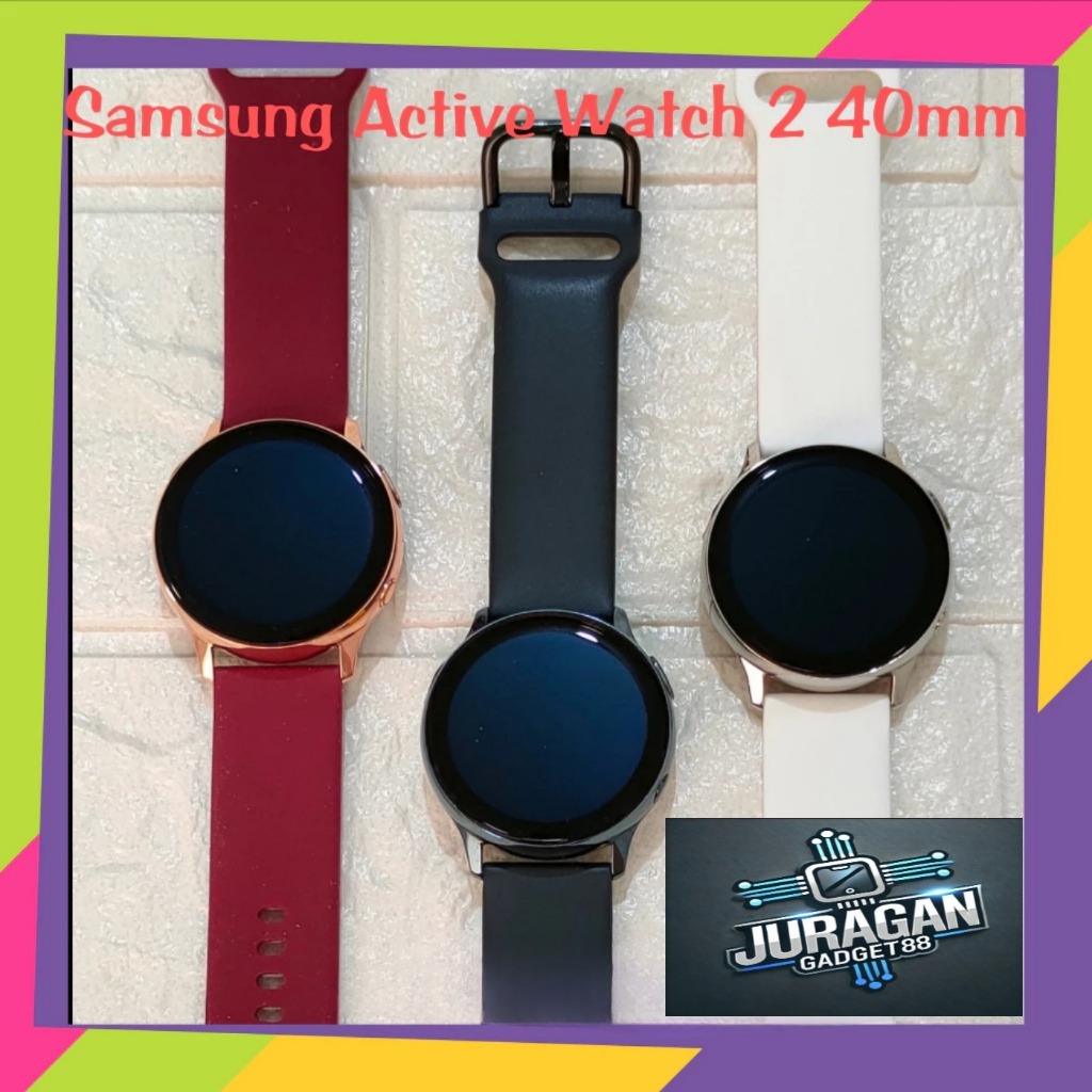 Samsung Watch Active 2 40mm Stainless Second ORI Mulus seperti baru