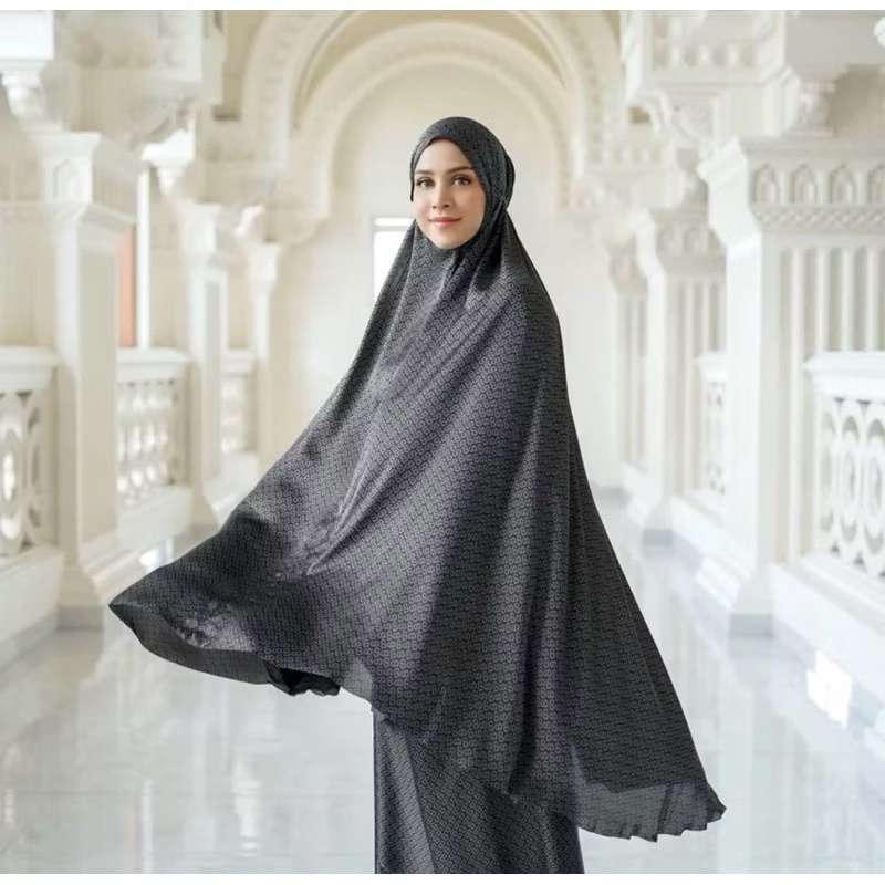 mukena buttonscarves miror silky armani prayer robe tapis