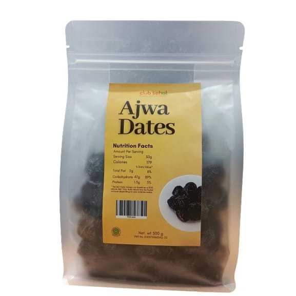 

Club sehat Ajwa Dates 500gr Kurma ada Biji