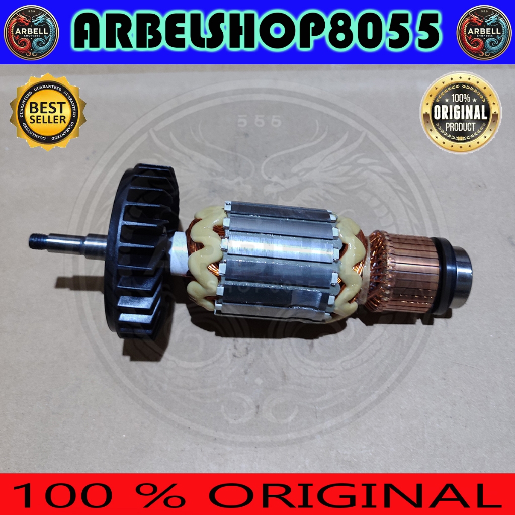 Rotor / Angker / Armature Assy Gerinda 7" dan 9" Makita Type GA 7020 - GA 9020 / GA7020 - GA9020 PN 