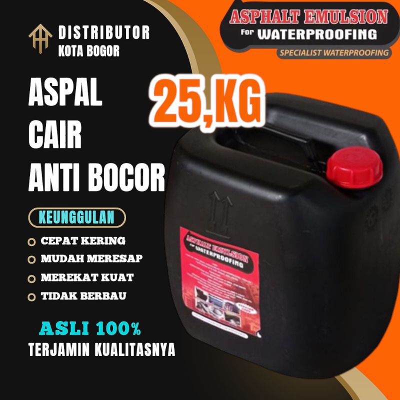 Aspal Cair 25,kg Solusi Atasi Dakcor Bocor | ASPAL EMULSION