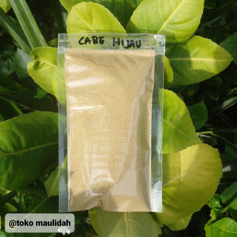 

cabe hijau bubuk 50 gram / green chili powder