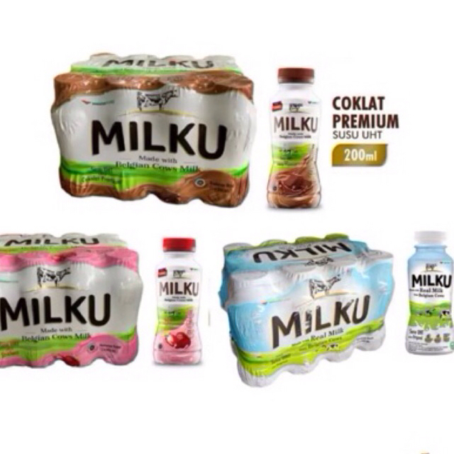

Milku Susu UHT 200 ml / Pack isi 12 Botol