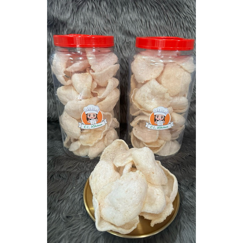 

kerupuk udang CL toples siap saji