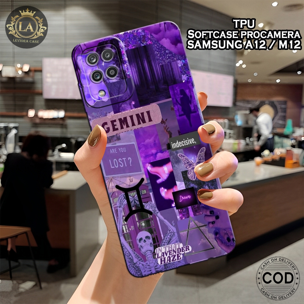 Case Samsung A12 / M12 Terbaru - Leviora Case - Fashion Case Aesthetic - Softcase Samsung A12 / M12 