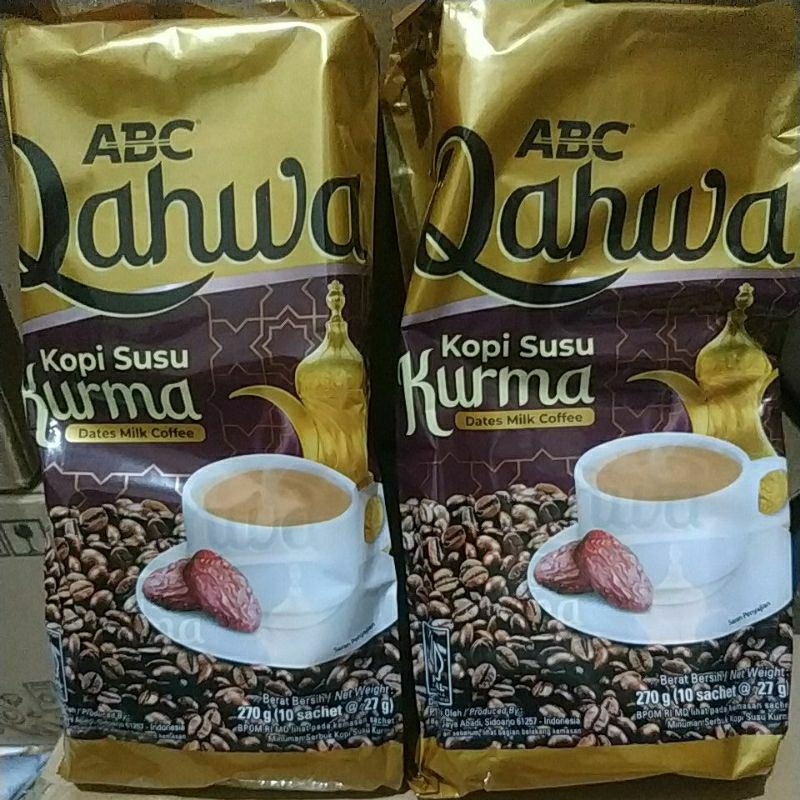 

ABC Qahwa Kopi Susu Kurma 1Renteng(10x27gr)