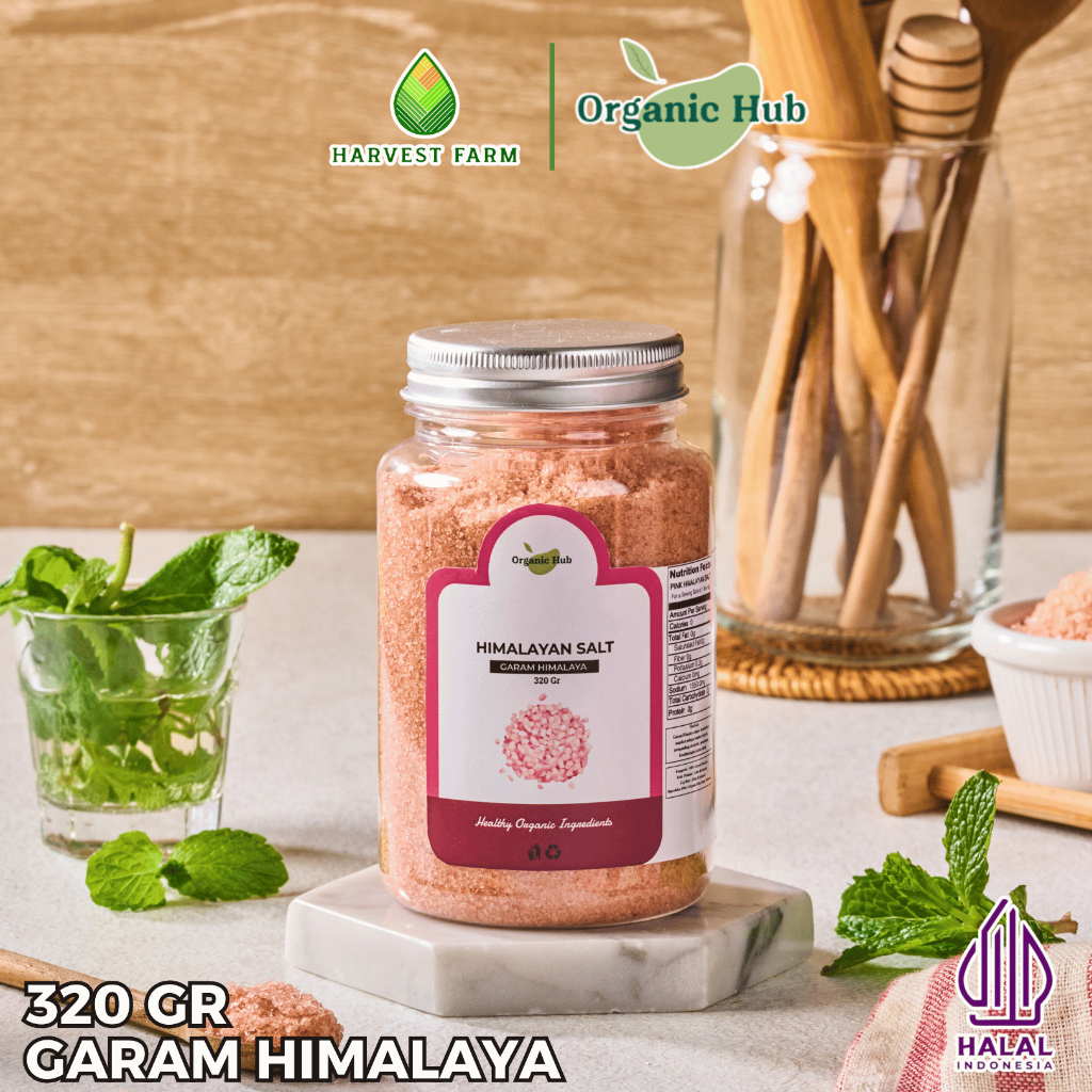 

Organic Hub Garam Himalaya 100% Original Premium Quality Himalayan Pink Salt Organik 320 gr