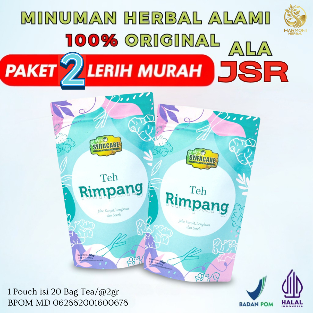 

Teh Rimpang Syifacare | Teh Celup Rimpang Minuman kesehatan 100% dari Bahan Herbal Alami