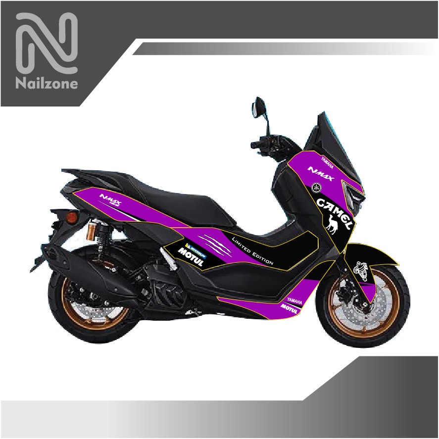 Custom sticker Decal full body YAMAHA NMAX UNGU PURPLE