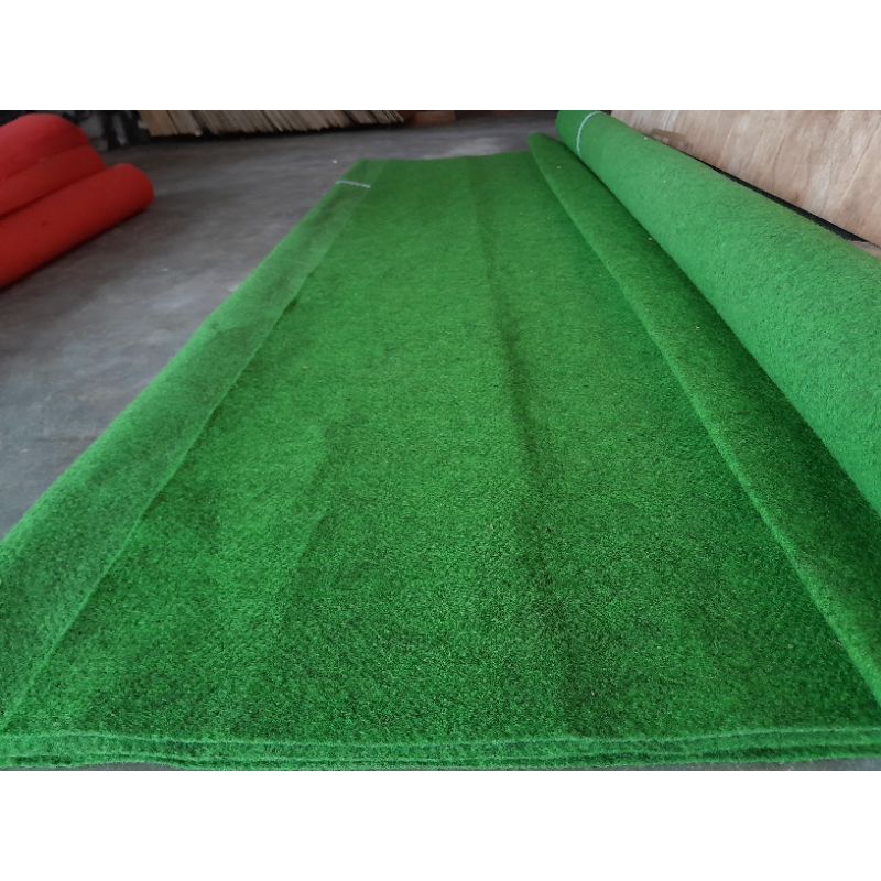 karpet non woven bludru bekas hijau karpet masjid, karpet  dekorasi, karpet mading.