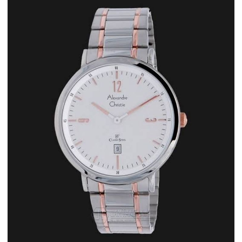 Alexandre Christie jam tangan pria AC 8499 original