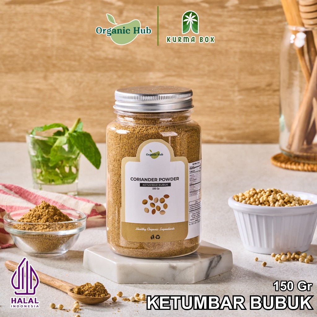 

Organic Hub Ketumbar Bubuk Halus Bumbu Dapur Rempah Organik Premium Coriander Powder 150 gr