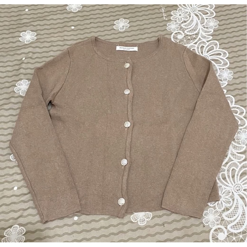 Beatrice Clothing Lugano Knit Blouse - Knit Outer Lengan Panjang