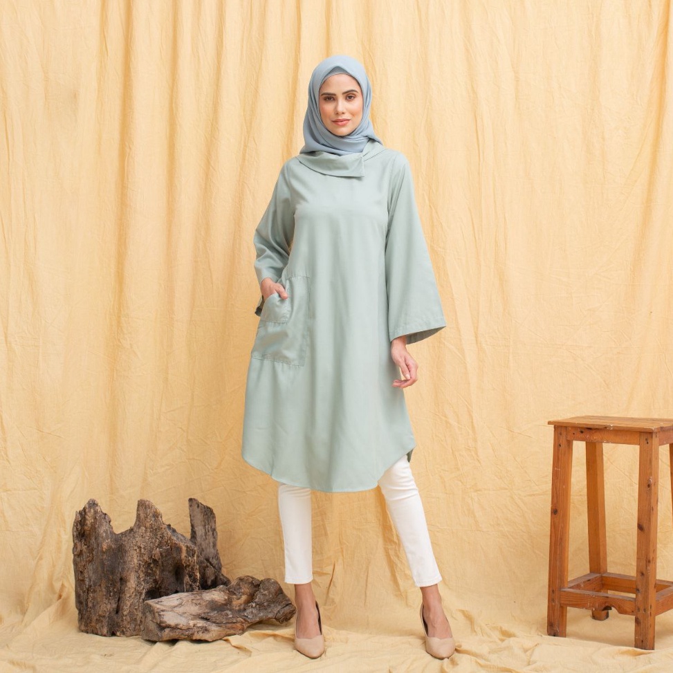Special Pr Tunik Hasna By Ins Collections Baju Atasan Muslim Wanita Casual Bahan Katun Toyobo Premiu
