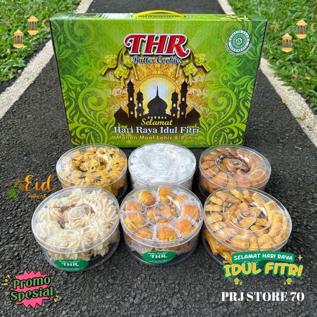 

Paket Kue lebaran Premium NEW PRIMA JAYA OVAL Isi 6 Varian Rasa Kacang Nastar Putri Salju Murah Toplesan Idul Fitri Hampers Lebaran Ku