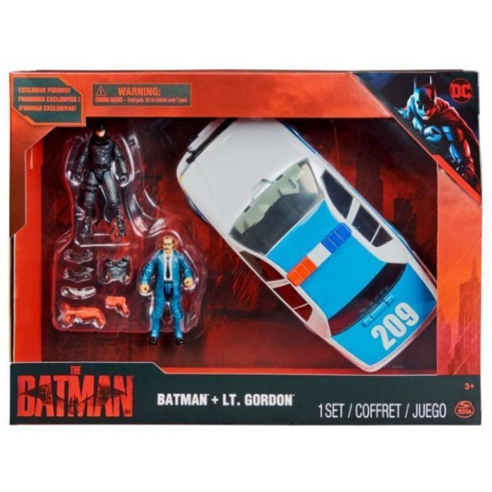 Spin Master DC The Batman Batman + Lt. Gordon and Police Car Set