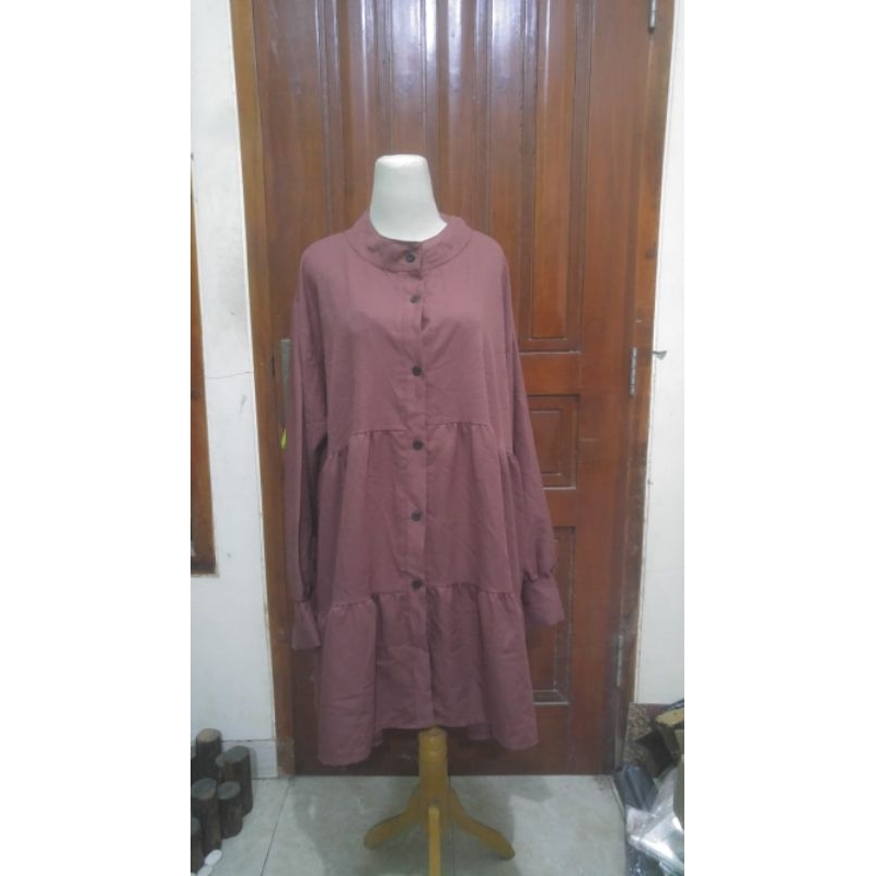 prelovode baju atasan wanita coklat 5L jumbo