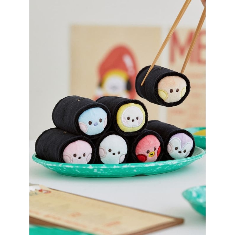 Readystock bt21 minini bunsik set plush doll official