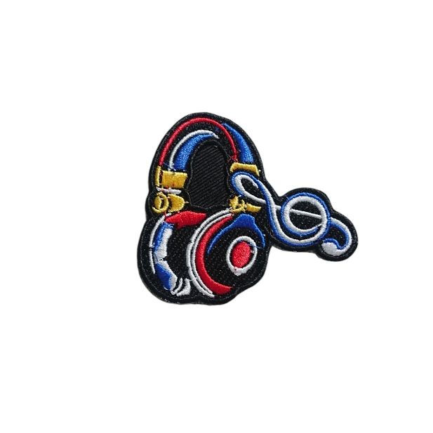 Iron Patch Headset Walkman Music