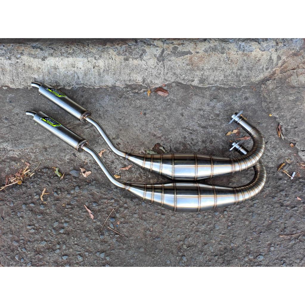 Knalpot SMR Ninja RR Cobra Full Stainless - Leher Cacing