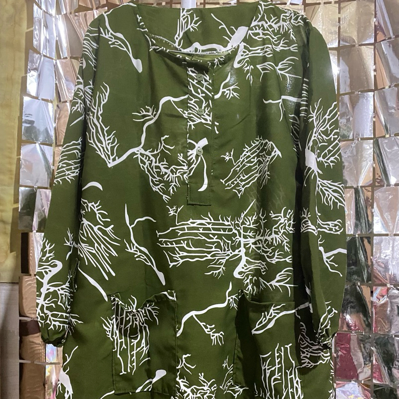 PRELOVED Tunik Hijau Army