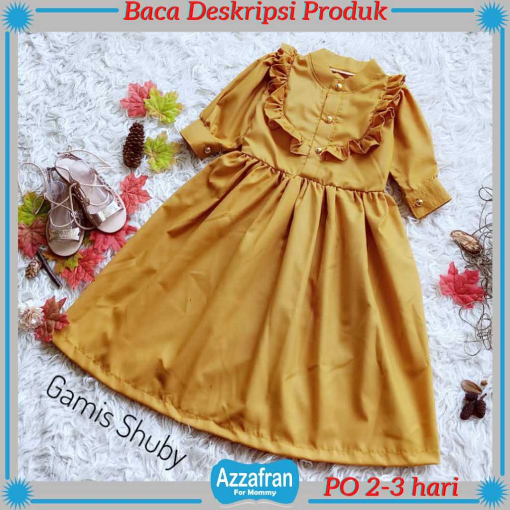 Gamis Shuby & Koko Anwar | Baju Katun Couple Anak Perempuan Seragam Sekolah Paud TK Muslim Diniah