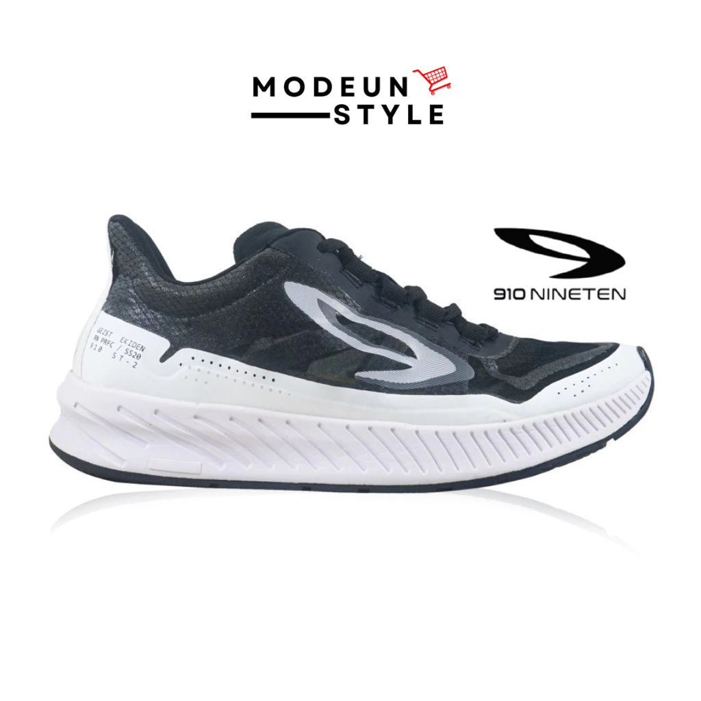 910 GEIST EKIDEN HITAM/PUTIH - Sepatu Lari / Geist Ekiden 910Nineten