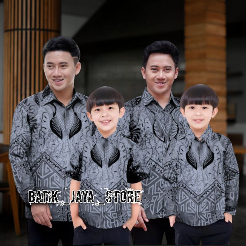 Terbaru Couple Batik Ayah dan Anak Laki Laki || Kemeja Batik Pria Dewasa dan Anak Laki Laki Modern T